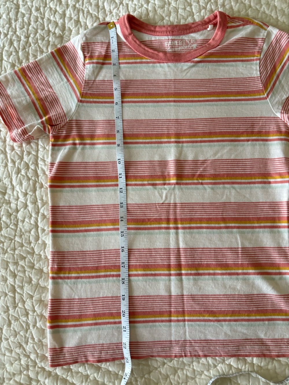 Faherty sunwashed striped Tshirt - Picture 5 of 5